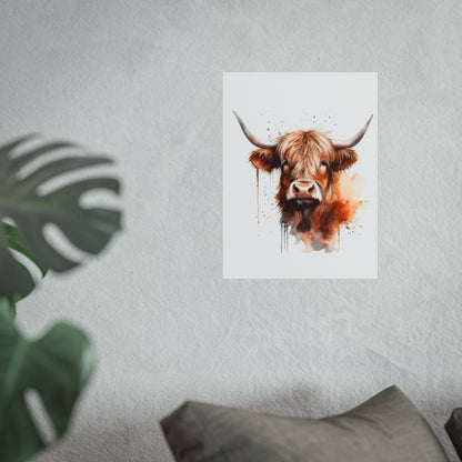 Highland Cow Gentle Giant Fine Art Posters