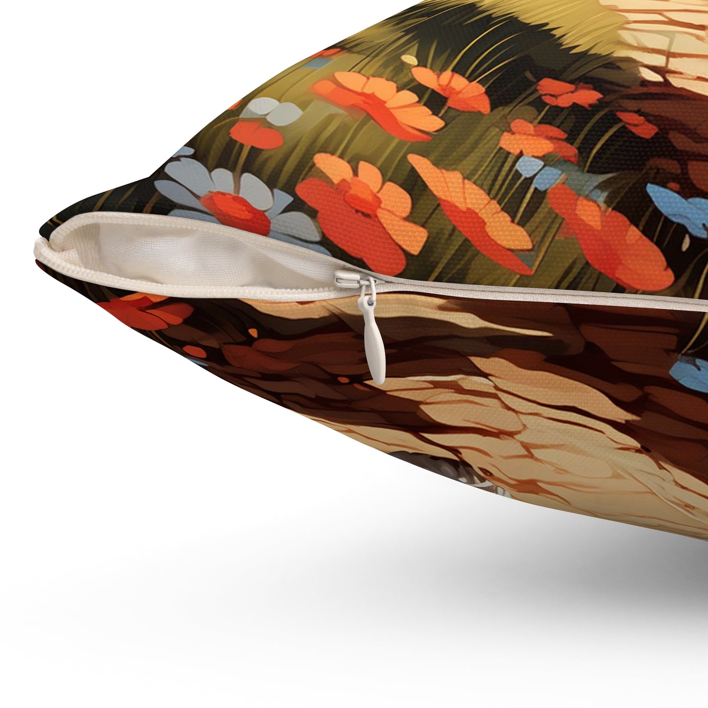 Westie 2 Spun Polyester Square Pillow