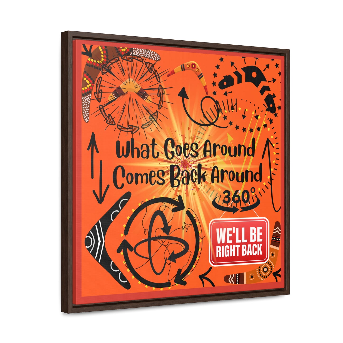 What Goes Around Comes Back Around Canvas Wall Art