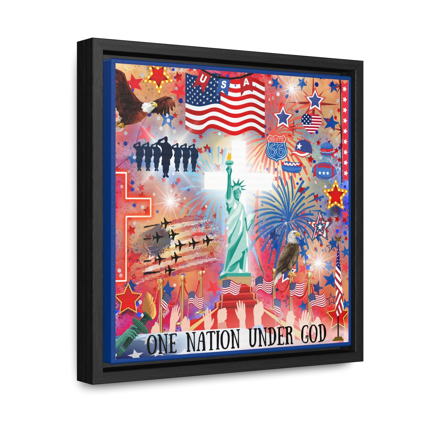 One Nation Under God Canvas Wall Art