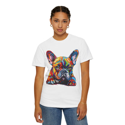 Frenchie In Color 2 Unisex Garment-Dyed T-shirt