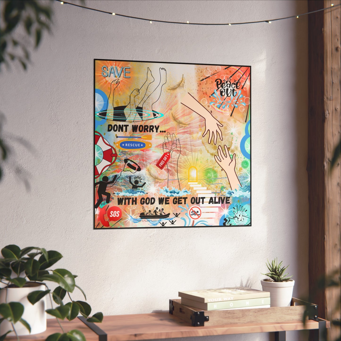 Don't Worry With God We Get Out Alive Fine Art Posters