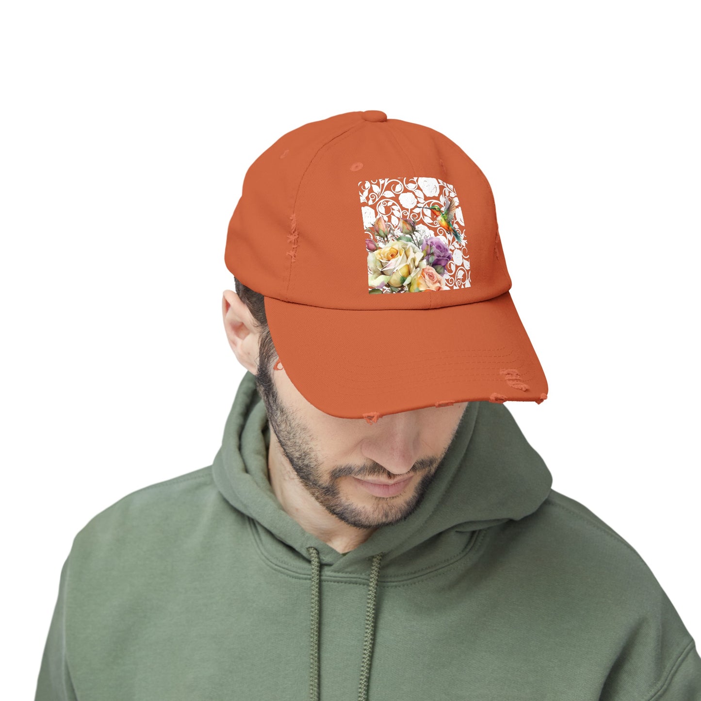 Hummingbird 2 Unisex Distressed Cap
