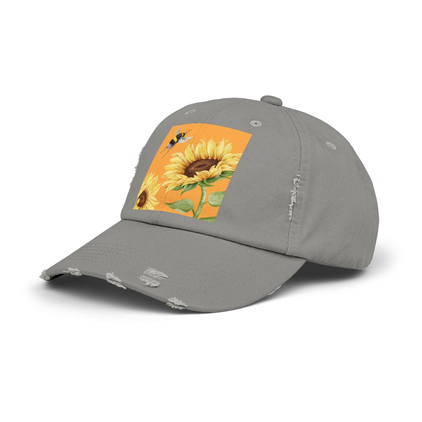 Bee Unisex Distressed Cap