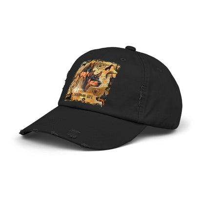 Doberman LifeUnisex Distressed Cap