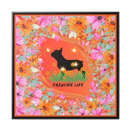 Frenchie Life Canvas Wall Art