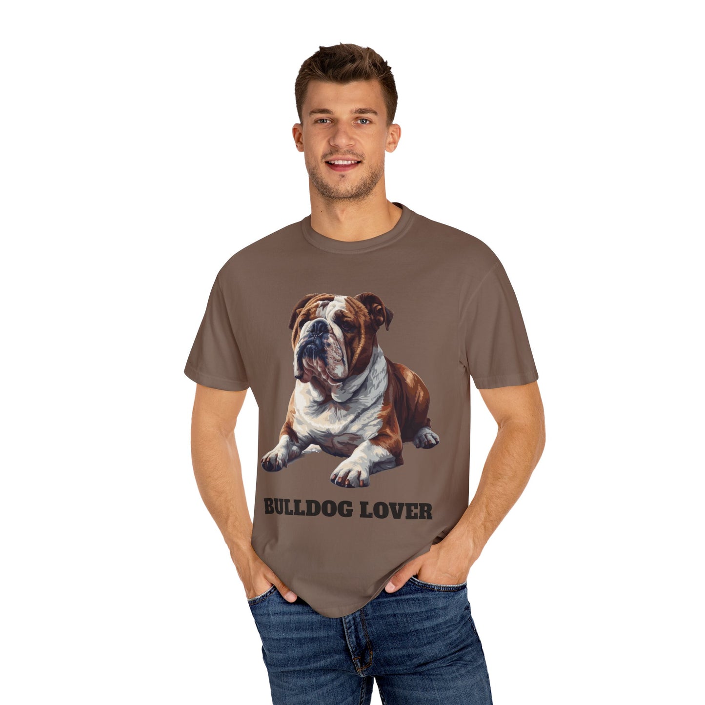 English Bulldog Lover Unisex Garment-Dyed T-shirt