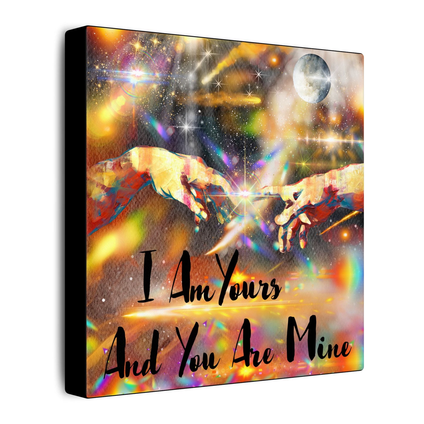 I Am Yours - Romantic Wall Art, Canvas Print, Inspirational Home Decor, Perfect Gift for Couples, Love Art, Anniversary Decoration