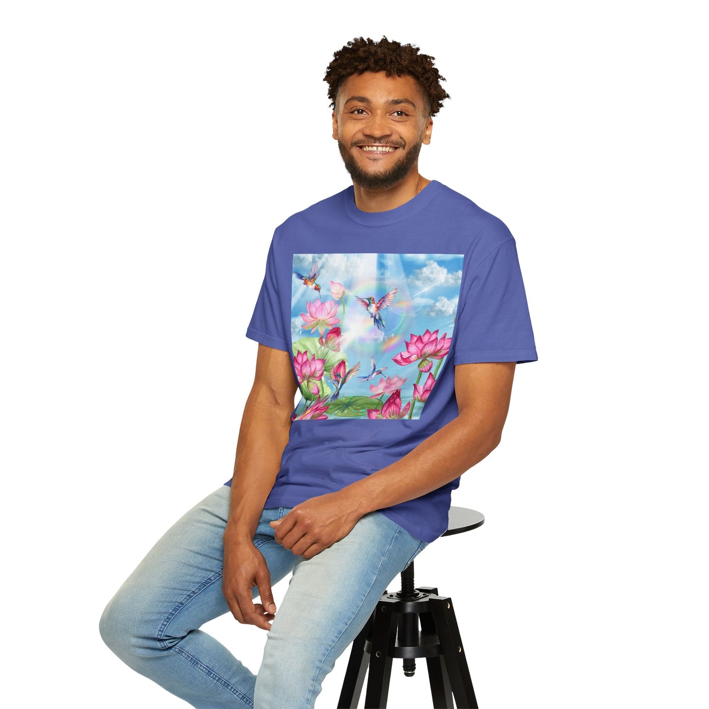 Sipping On Sunshine Unisex Garment-Dyed T-shirt