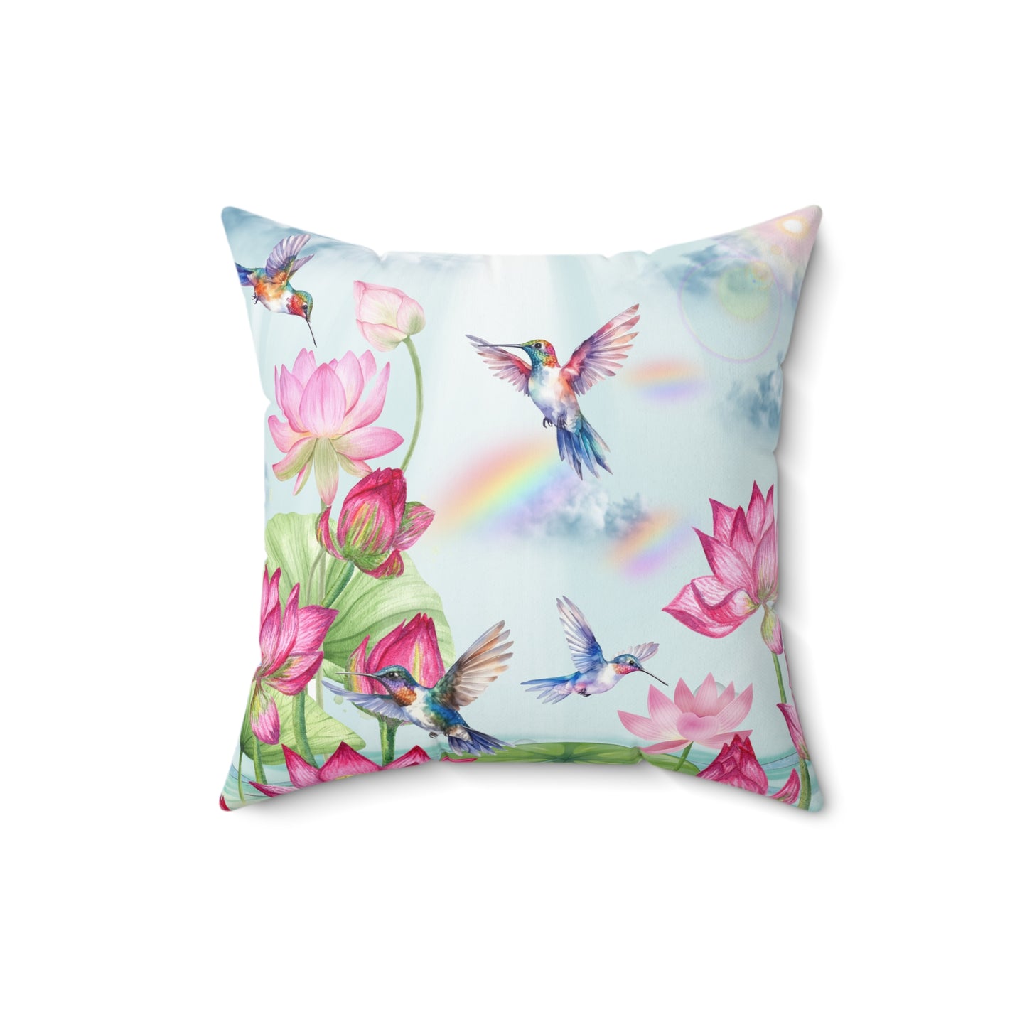 Sipping On Sunshine Spun Polyester Square Pillow