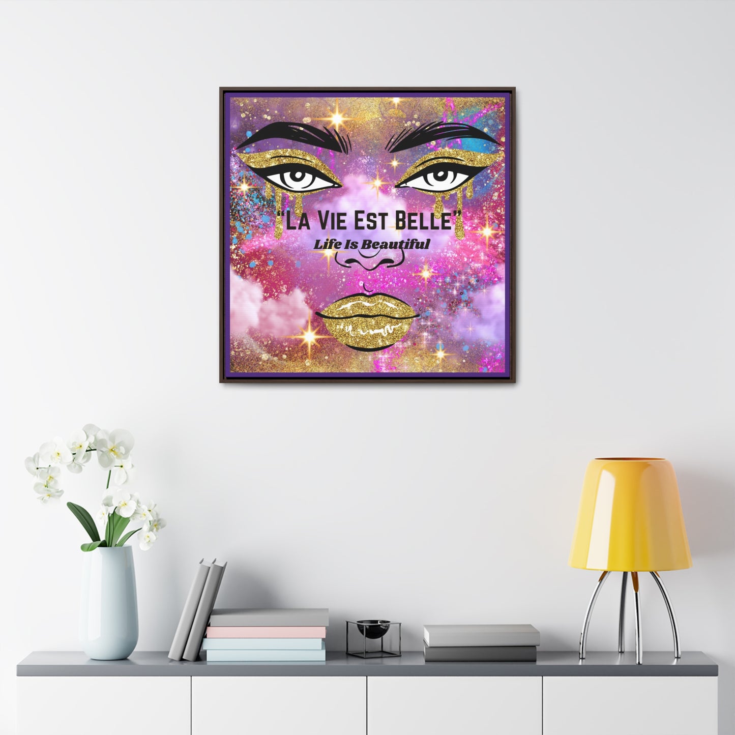 Life Is Beautiful French Canvas Wall Art