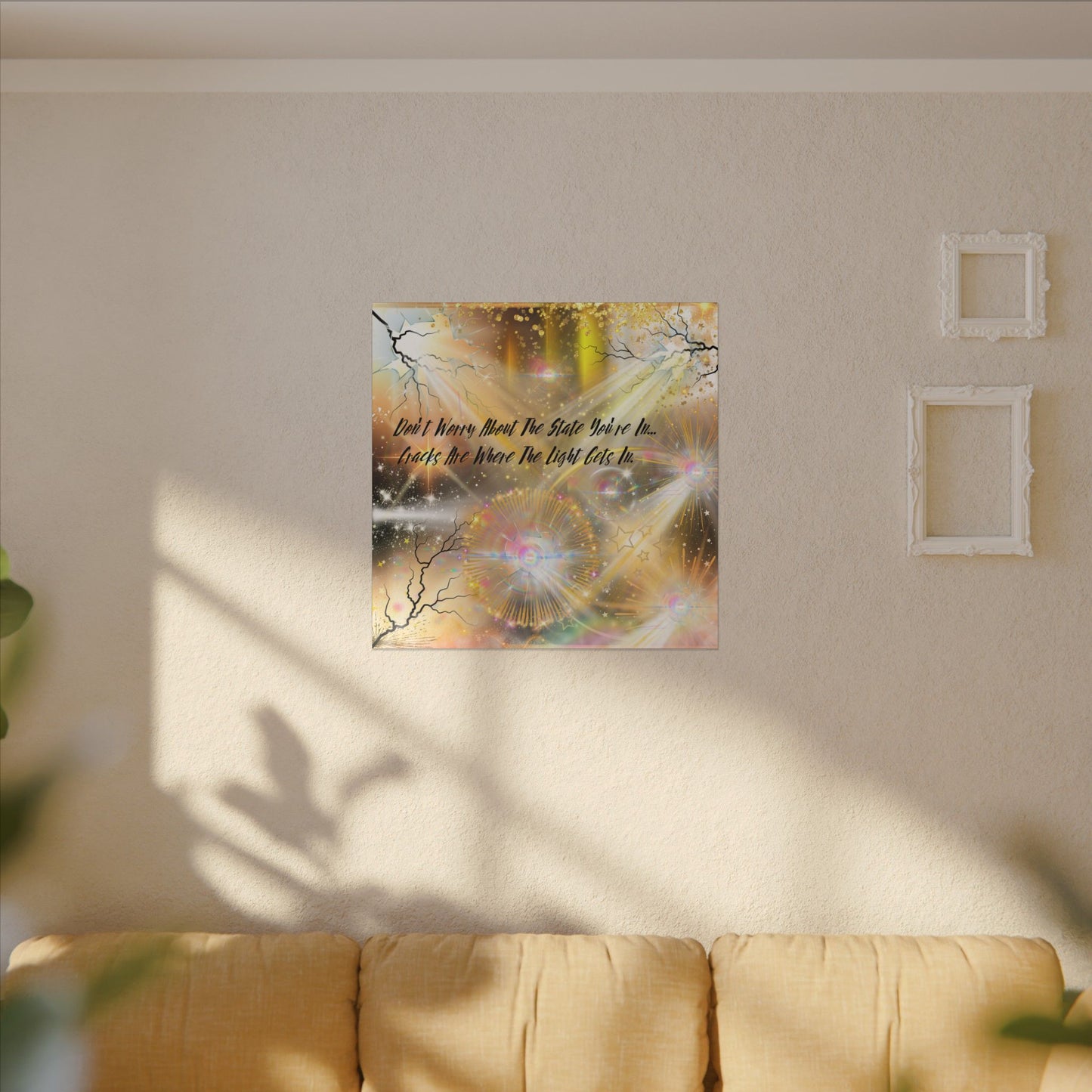 Don't Worry - Inspirational Wall Art, Motivational Decor, Home Office Artwork, Uplifting Canvas, Modern Room Statement