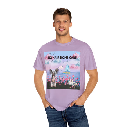 No Hair Don't Care Unisex Garment-Dyed T-shirt