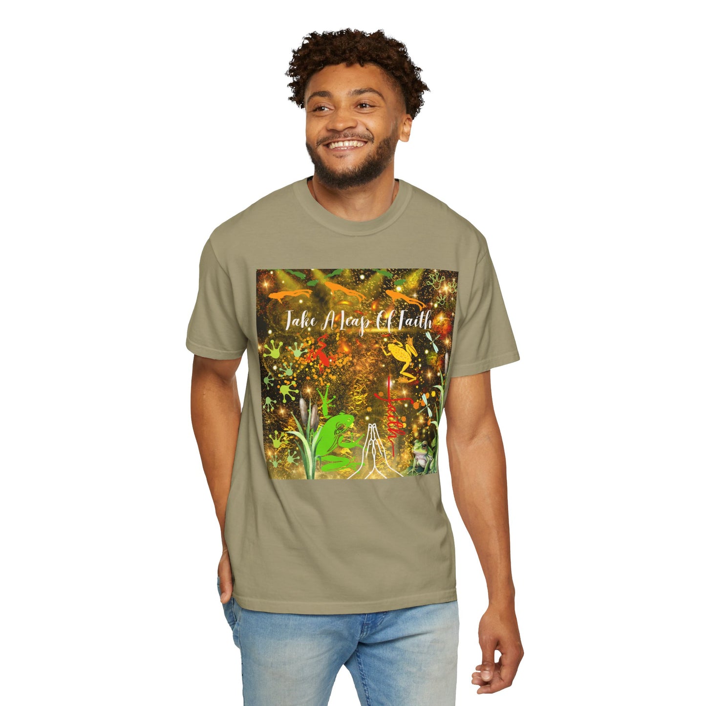 Take A Leap Of Faith Unisex Garment-Dyed T-shirt