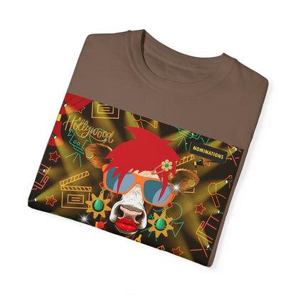 Udderly Glamorous Moo-vie Star Unisex Garment-Dyed T-shirt