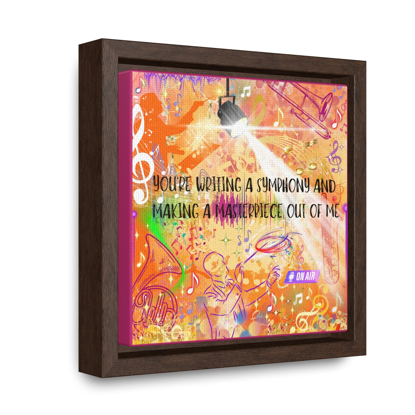 Symphony Gallery Canvas Wraps, Square Frame