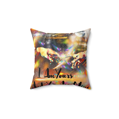 I Am Yours Spun Polyester Square Pillow