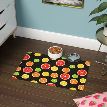 Pet Food Mat (12x18) Citrus