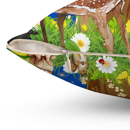 Tree Hugger Spun Polyester Square Pillow