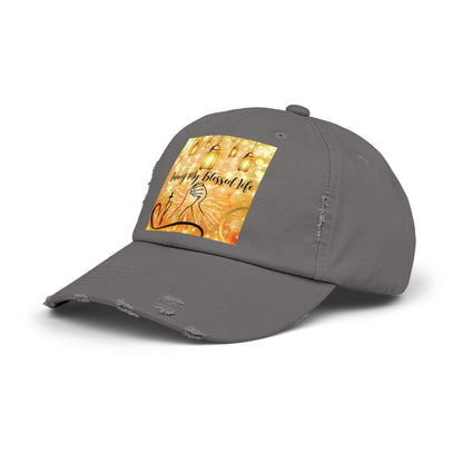 Living My Blessed Life Unisex Distressed Cap