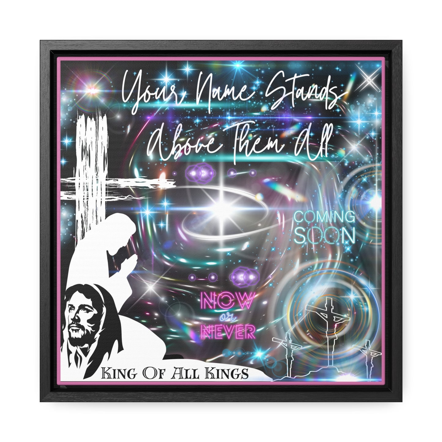 King Of All Kings Gallery Canvas Wraps, Square Frame