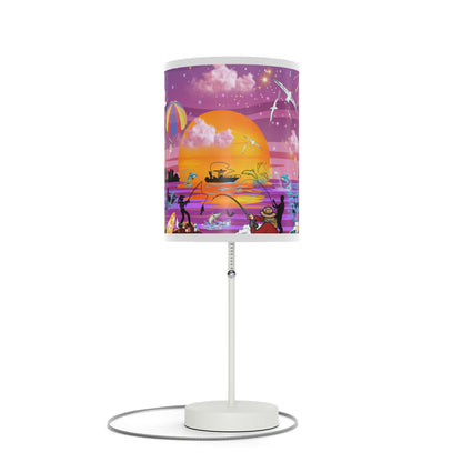 Fishing At Sunset Lamp on a Stand, US|CA plug