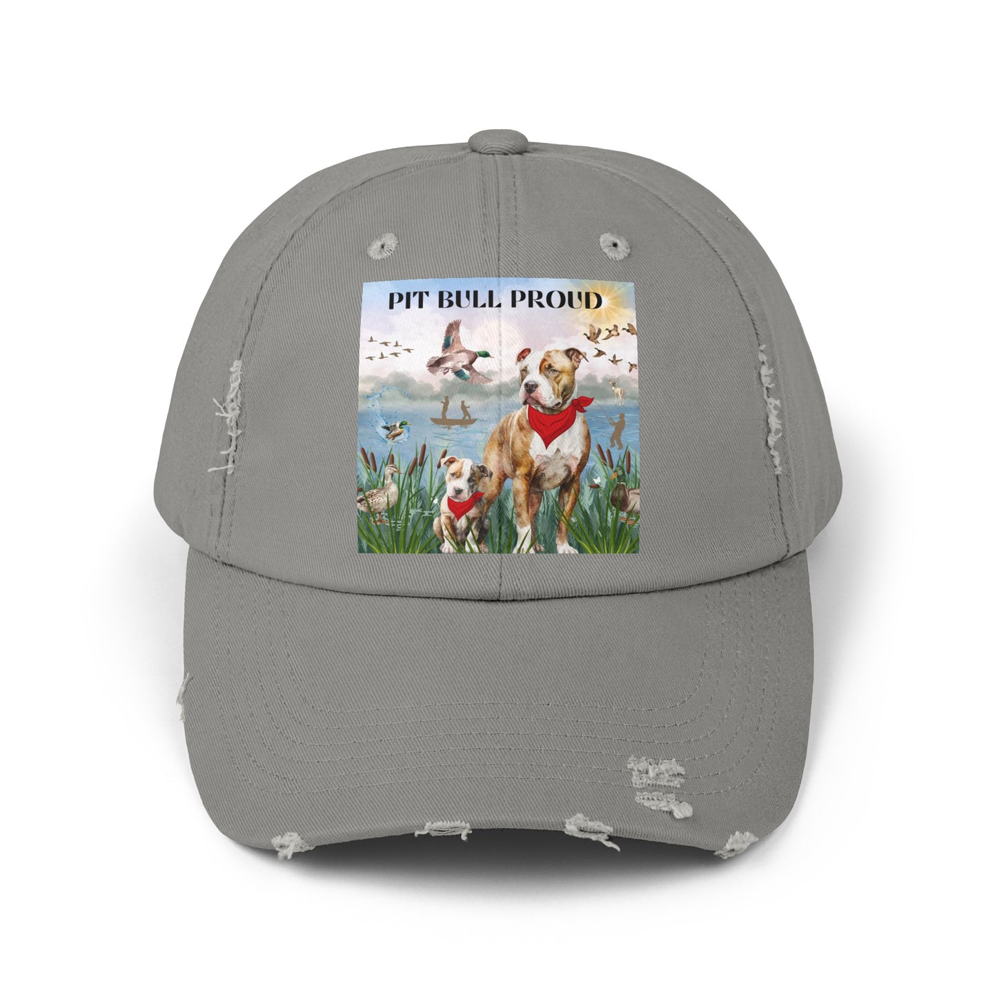 Pit Bull Proud Unisex Distressed Cap