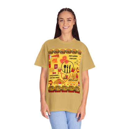 Eat The Fries Unisex Garment-Dyed T-shirt
