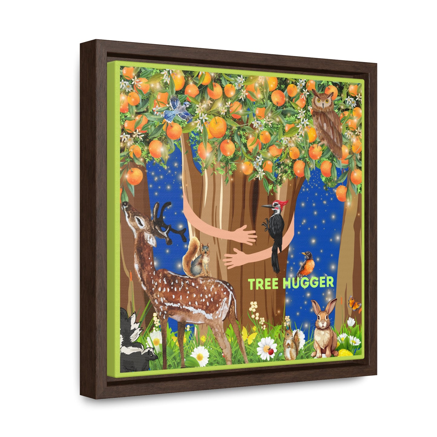 Tree Hugger Canvas Wall Art