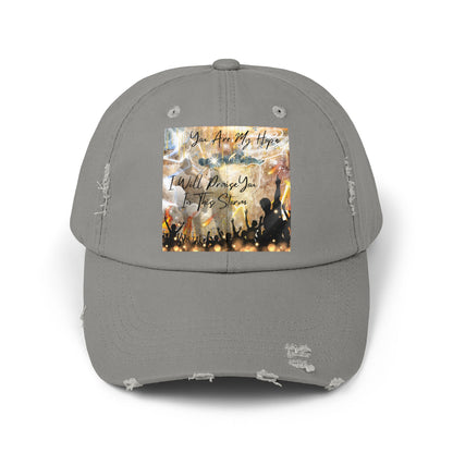 I Will Praise You Unisex Distressed Cap