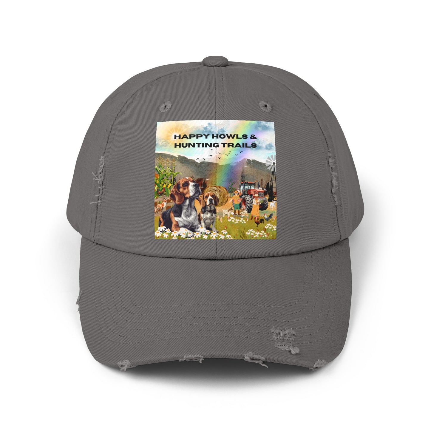 Happy Howls Unisex Distressed Cap