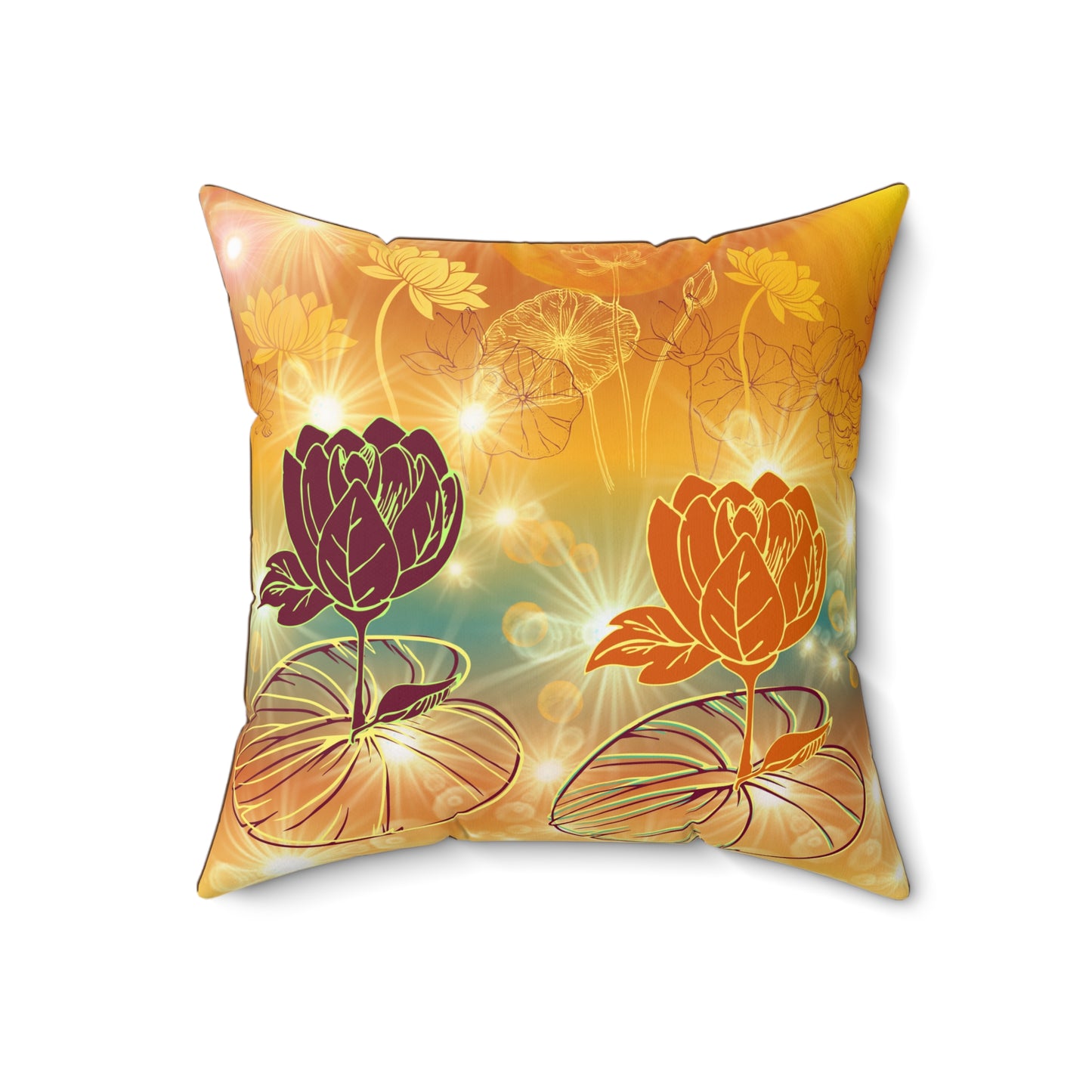 Reflections Spun Polyester Square Pillow