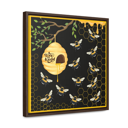 Bee Kind Gallery Canvas Wraps, Square Frame