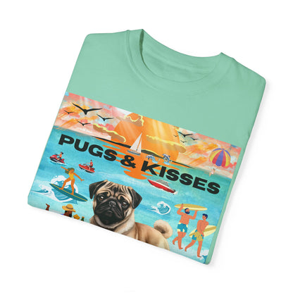 Pugs & Kisses Unisex Garment-Dyed T-shirt