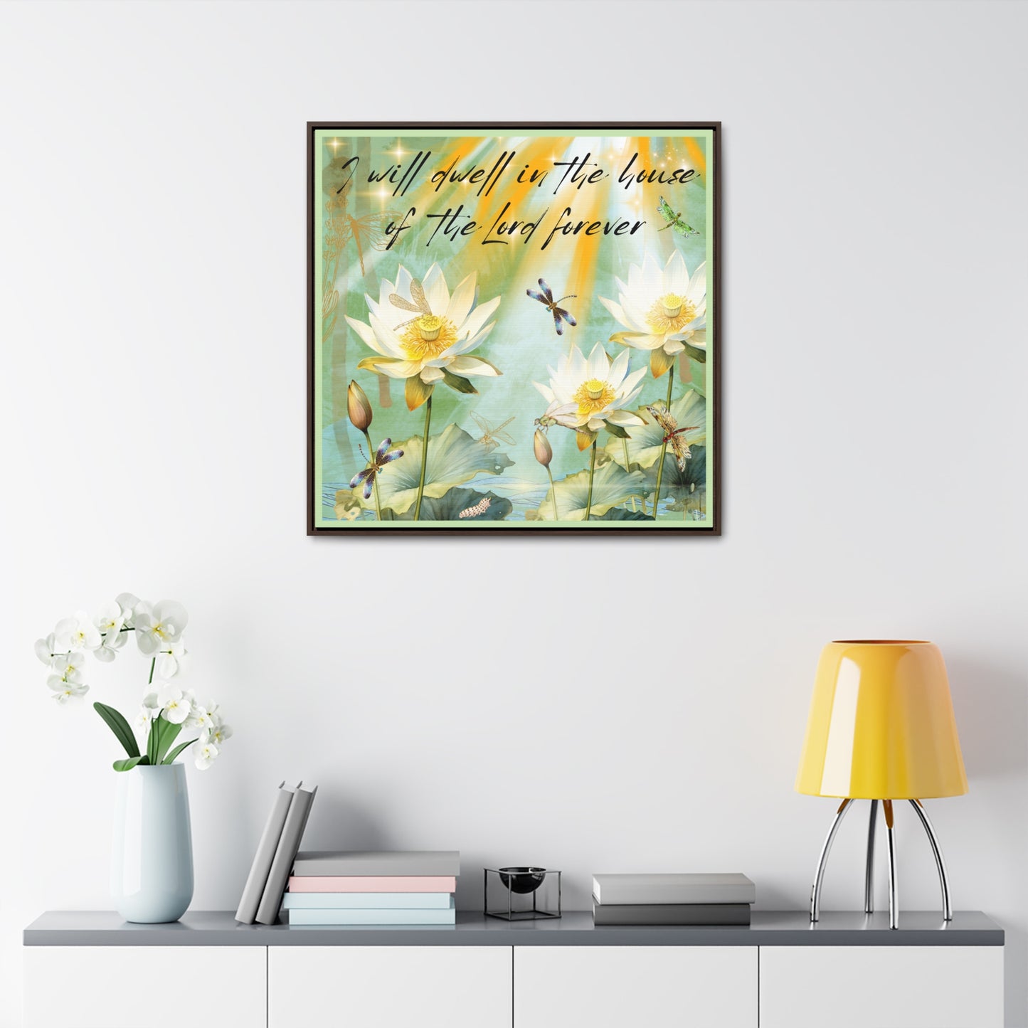 I Will Dwell Gallery Canvas Wraps, Square Frame