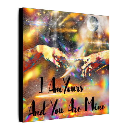 I Am Yours - Romantic Wall Art, Canvas Print, Inspirational Home Decor, Perfect Gift for Couples, Love Art, Anniversary Decoration