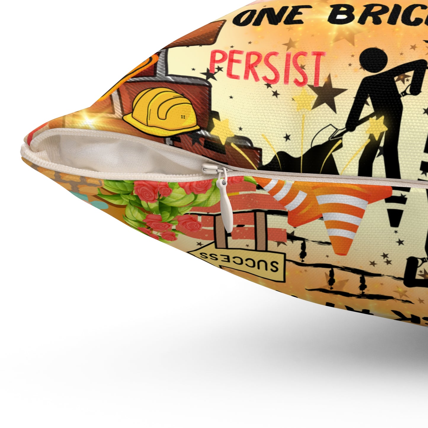 Building My Empire Spun Polyester Square Pillow