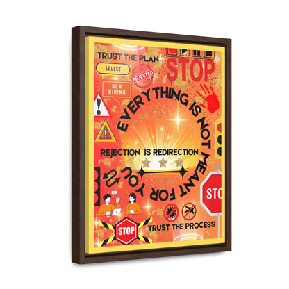 Rejection is Redirection Canvas Wall Art