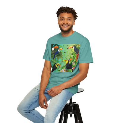 Toucans Unisex Garment-Dyed T-shirt