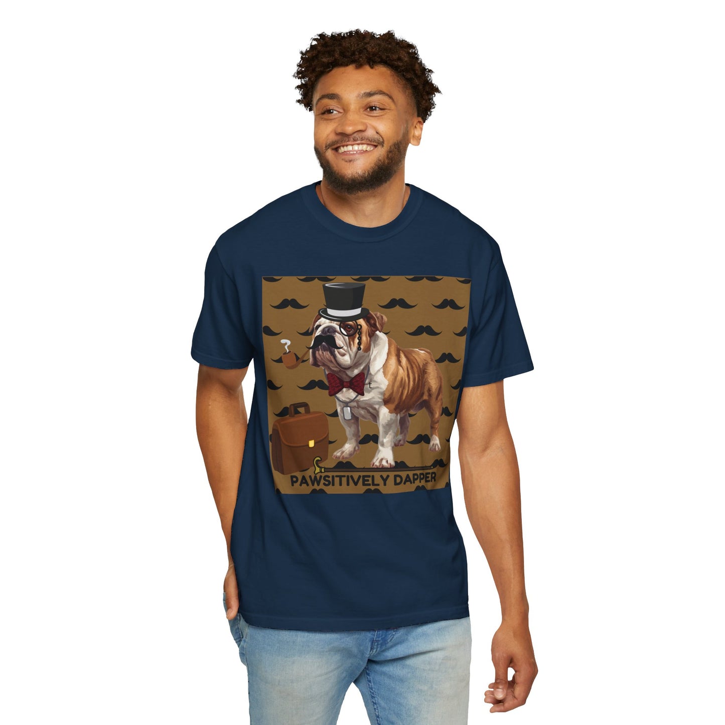 Pawsitively Dapper Unisex Garment-Dyed T-shirt