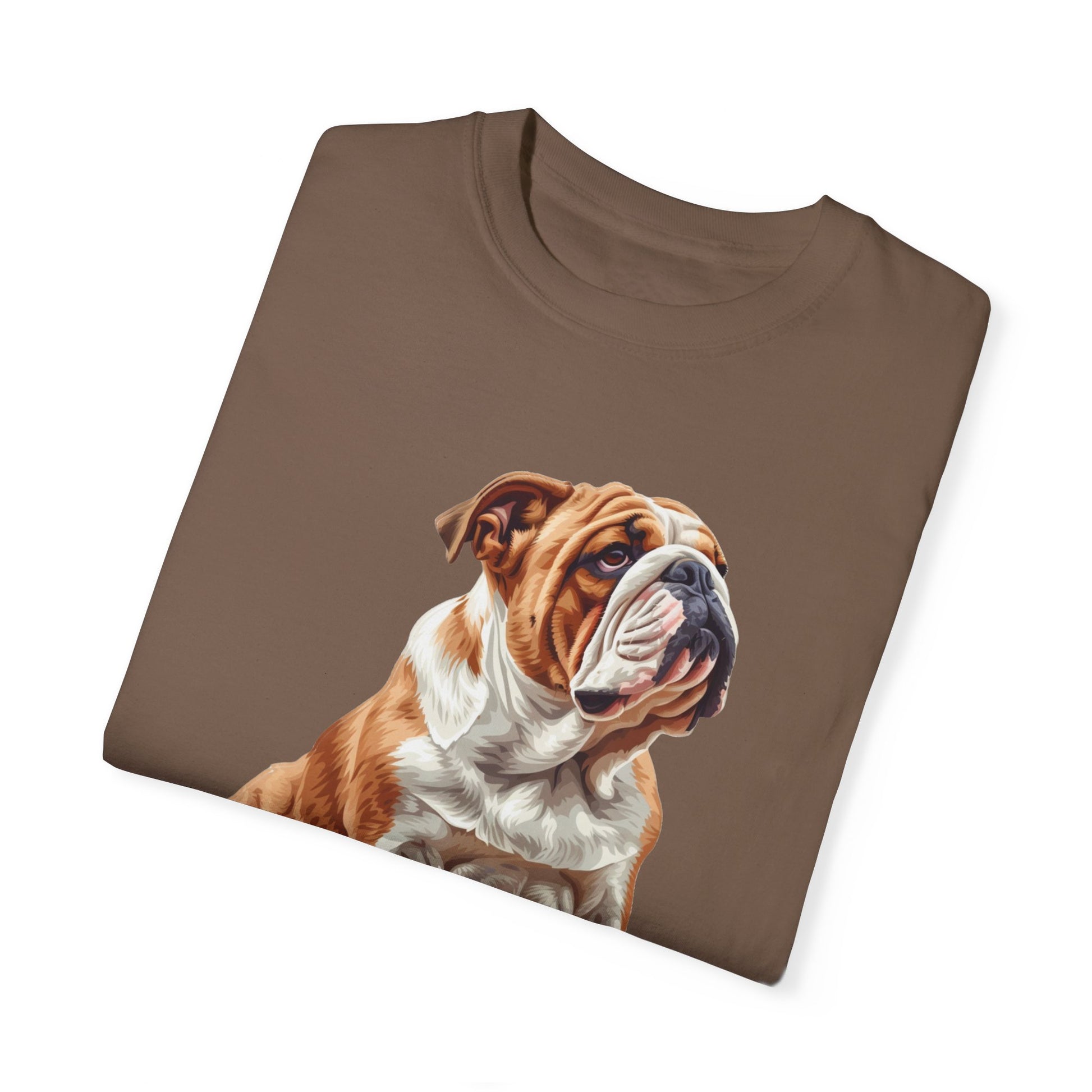 Bulldog Mom Unisex Garment-Dyed T-shirt