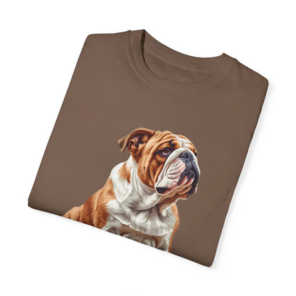 Bulldog Mom Unisex Garment-Dyed T-shirt