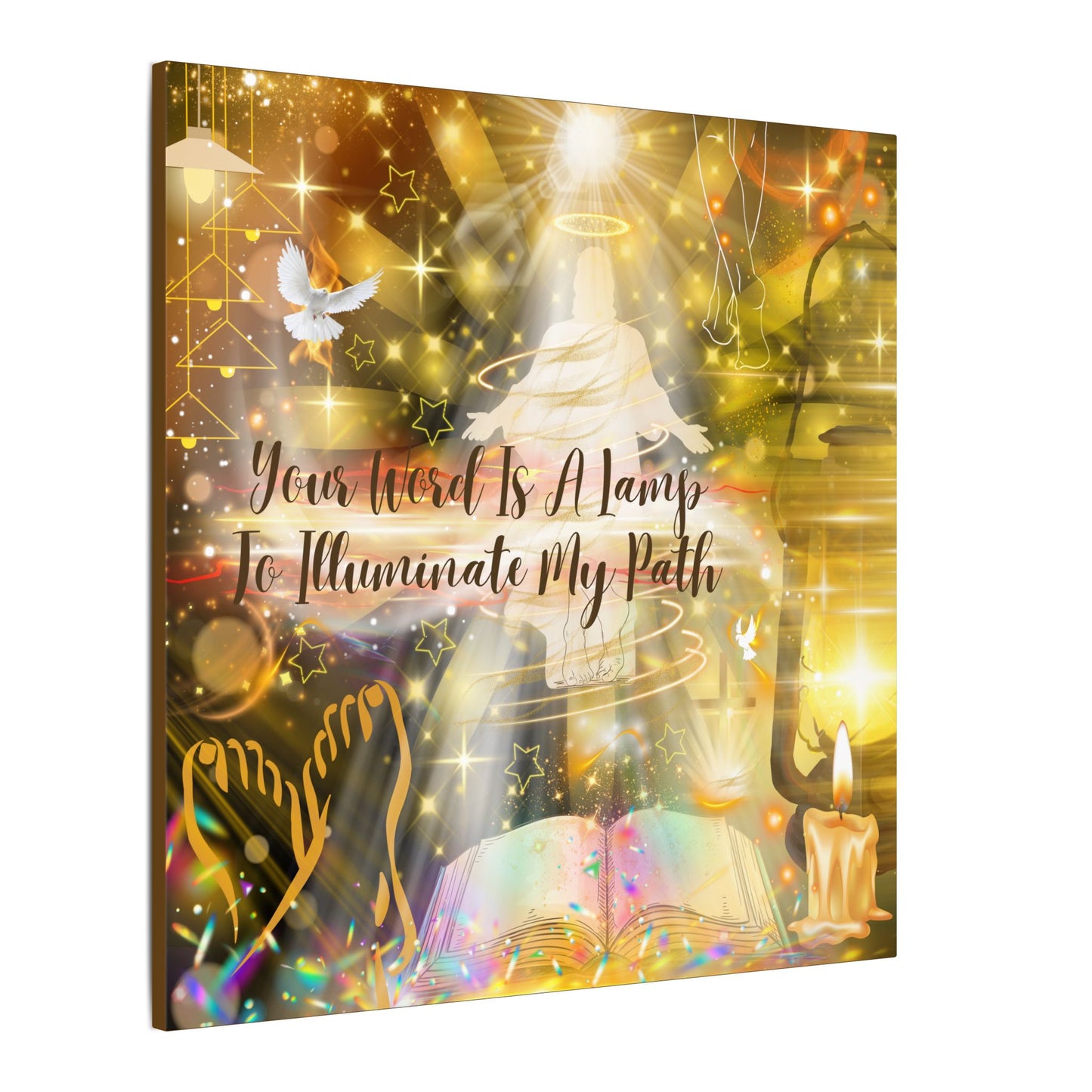 Your Word - Inspirational Wall Art, Custom Canvas Print, Home Decor, Motivational Quote, Spiritual Artwork, Wall Decor Gift