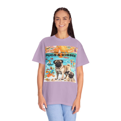 Pugs & Kisses Unisex Garment-Dyed T-shirt