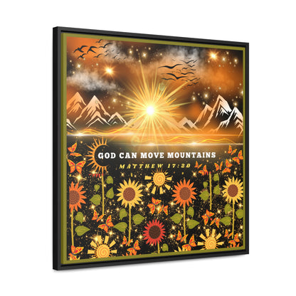 God Can Move Mountains Canvas Wall Art