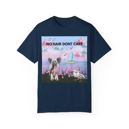 No Hair Don't Care Unisex Garment-Dyed T-shirt