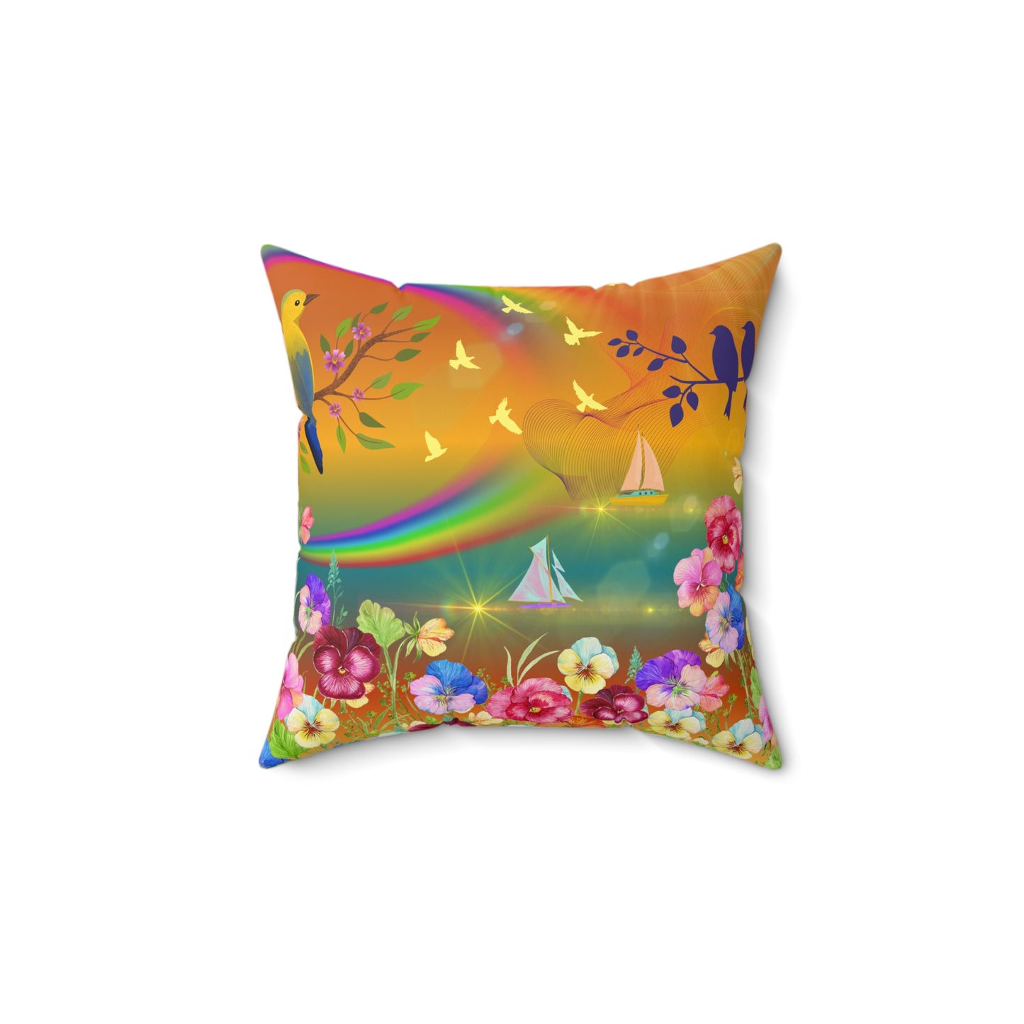 A New Day Spun Polyester Square Pillow