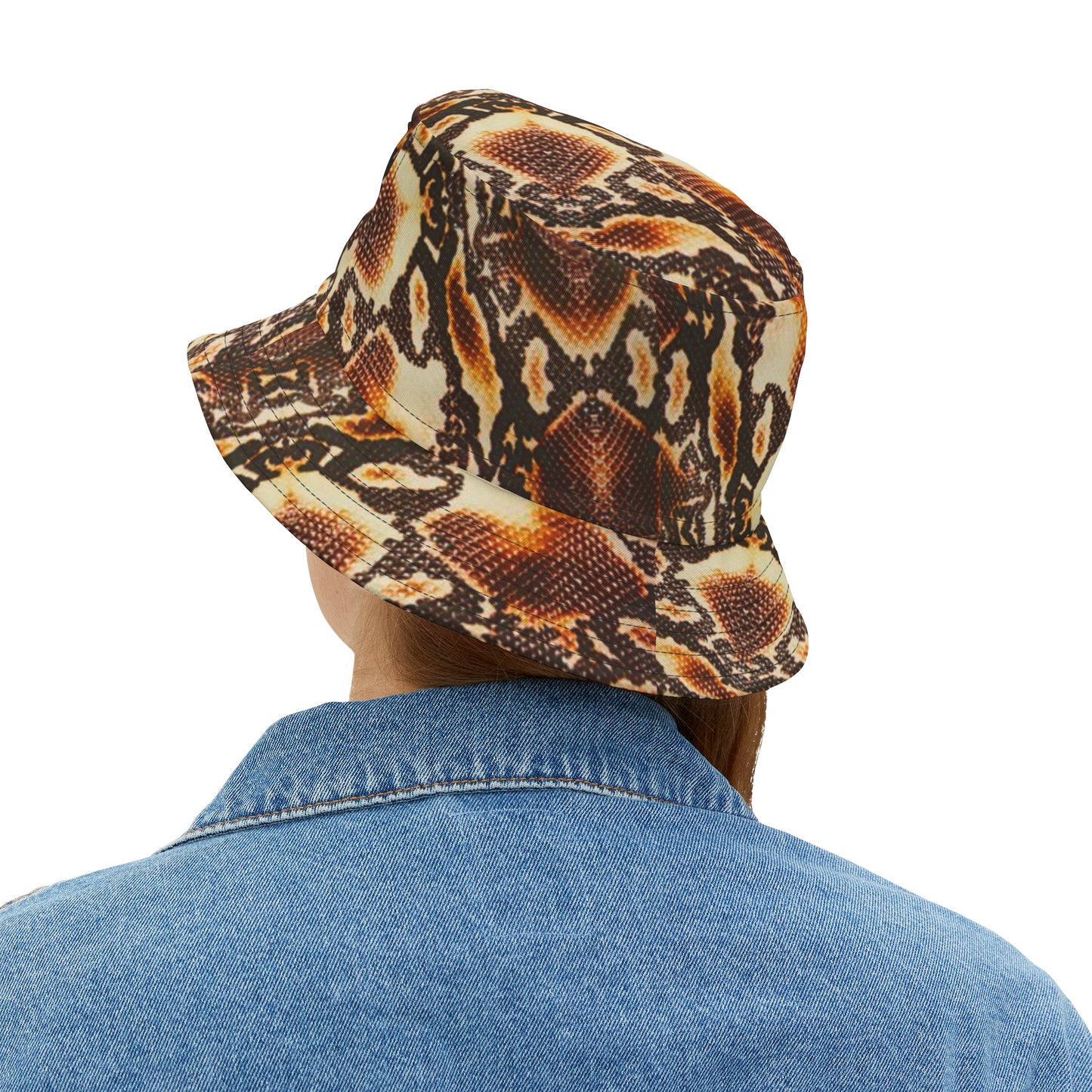 Bucket Hat (AOP) Python Brown