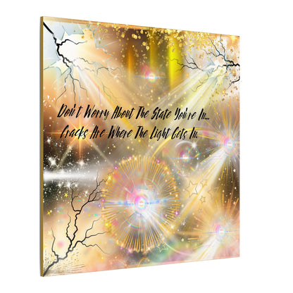 Don't Worry - Inspirational Wall Art, Motivational Decor, Home Office Artwork, Uplifting Canvas, Modern Room Statement