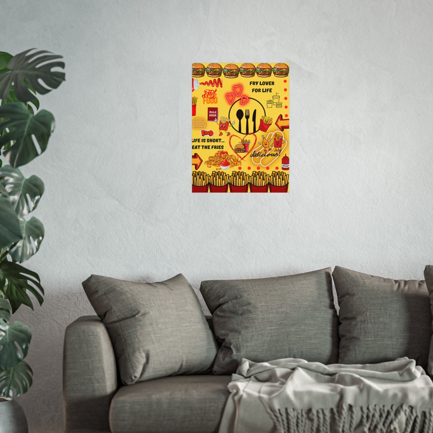 Eat The Fries Fine Art Poster